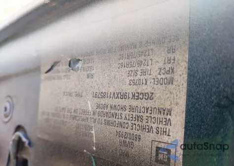 1997 Chevrolet K1500 Fleetside from USA, damaged, VIN 2GCEK19RXV1185791